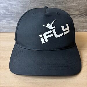 IFly Hat Cap Strap‎ Back Black Sky Diving Adjustable